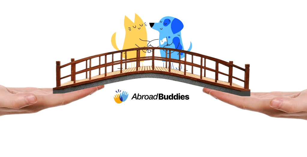 AbroadBuddies bridge connecting students and buddies
